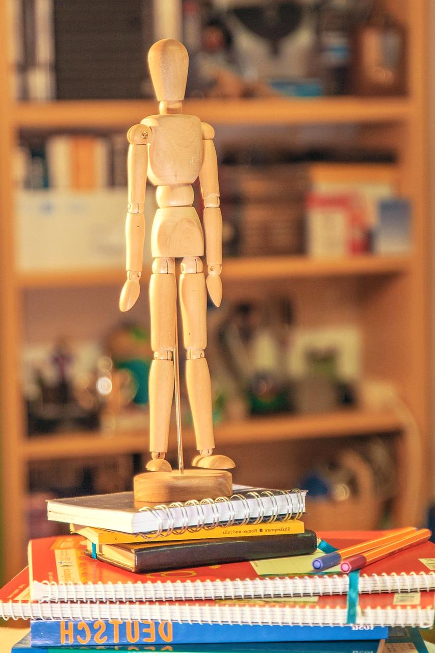 Figure drawing session with live model